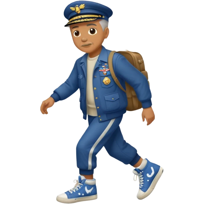 ww2 veteren wearing hightop sneakers emoji