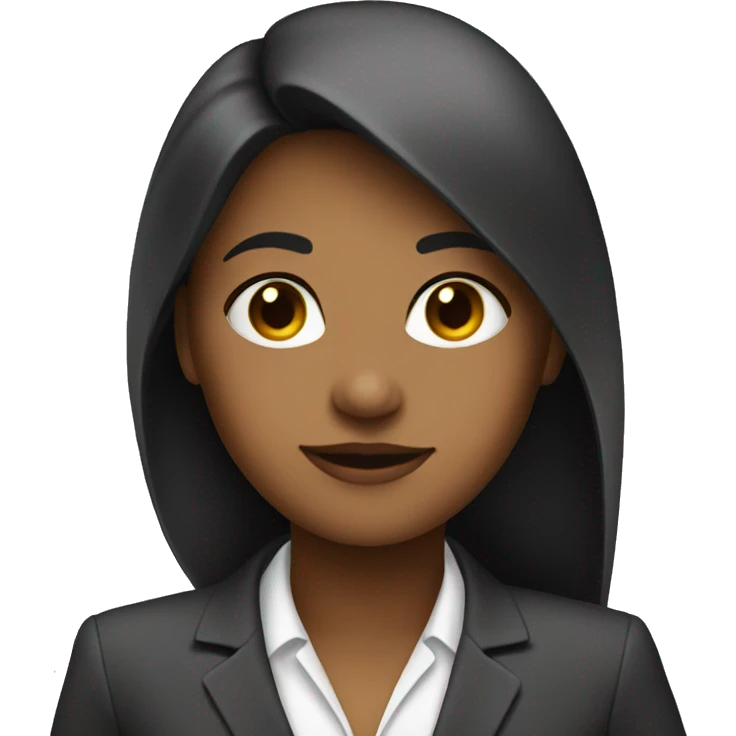 a girl in a business suit emoji