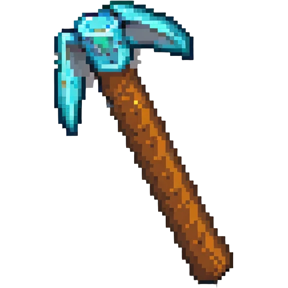 Minecraft pickaxe emoji