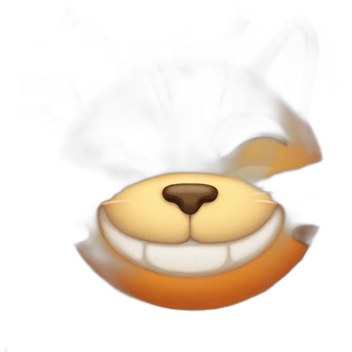 Fat orange cat emoji