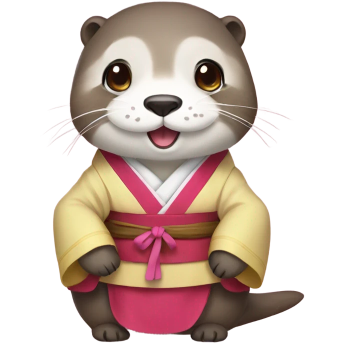 An Korean hanbok otter emoji