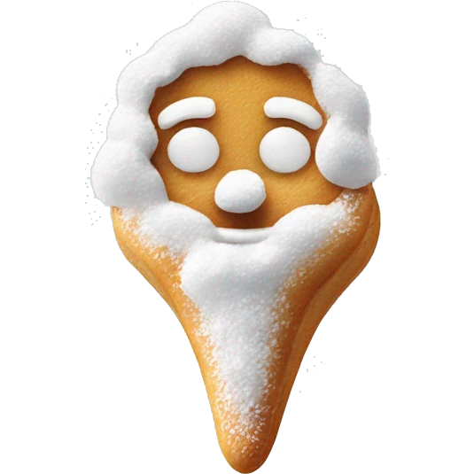 Nose over powdered sugar  emoji