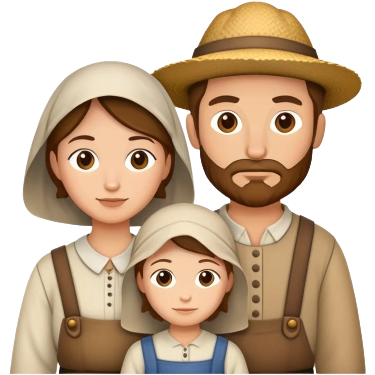 peasants family emoji