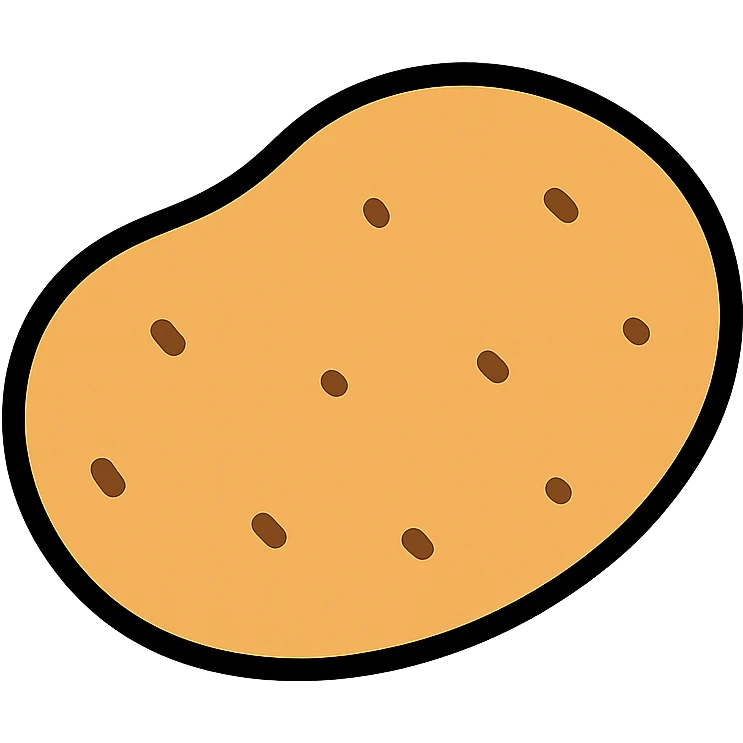 simple potato emoji