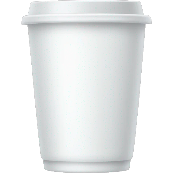 white tumbler without face emoji