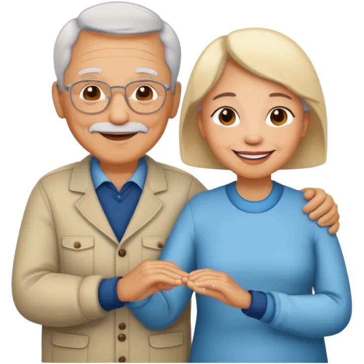  light skin grandparents emoji