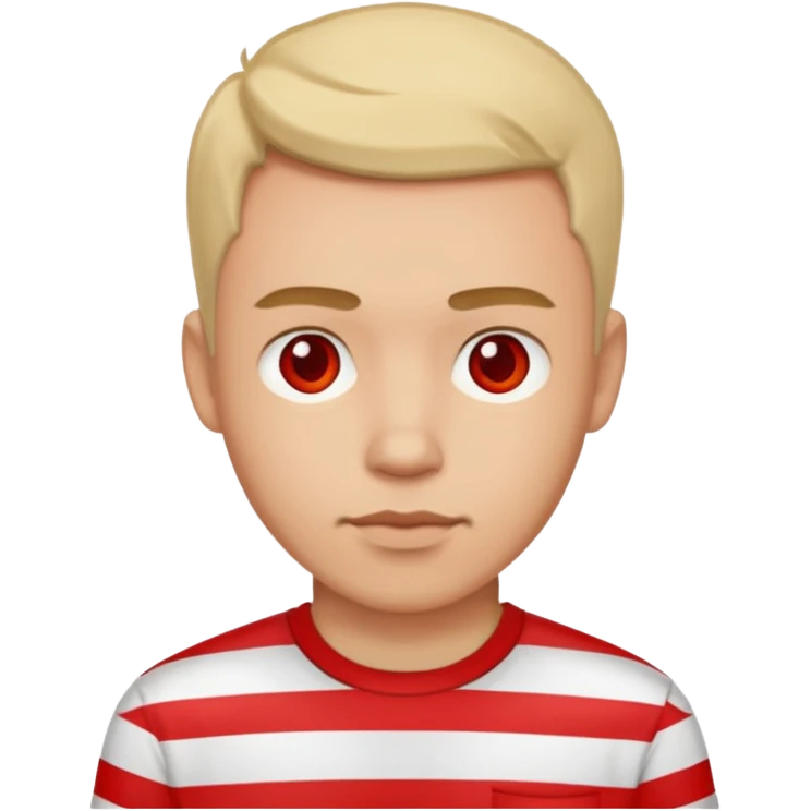 Men with Shirt have red Strip emoji