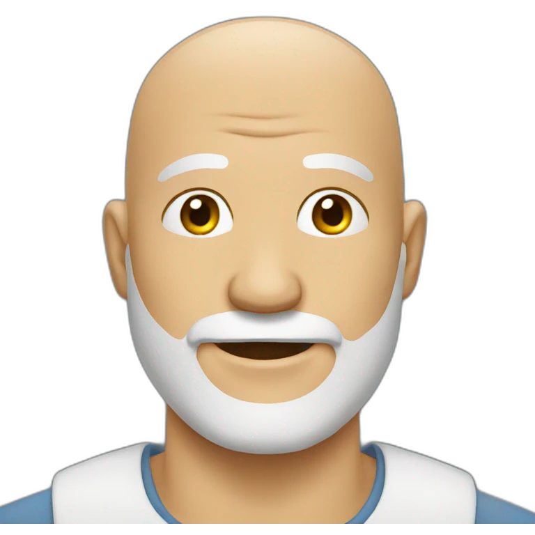 bald man with beard emoji
