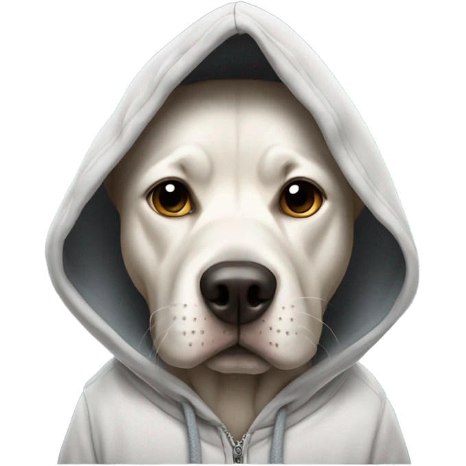 Dog wearing hoodie  emoji