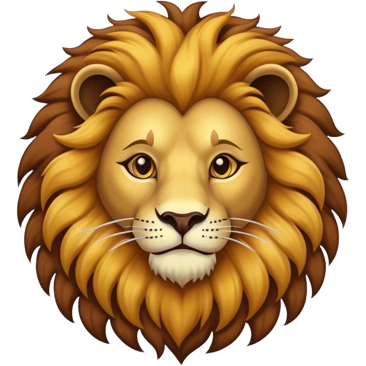 Vintage circus lion emoji