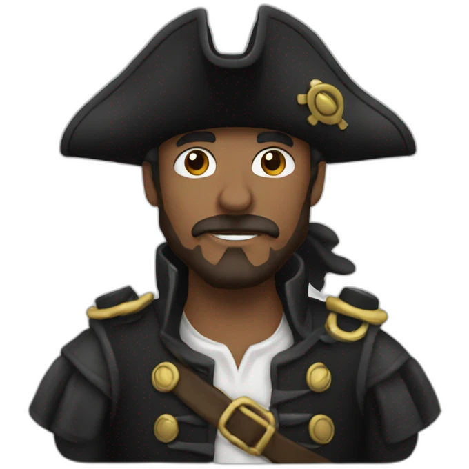 Pirate with cannons for arms emoji