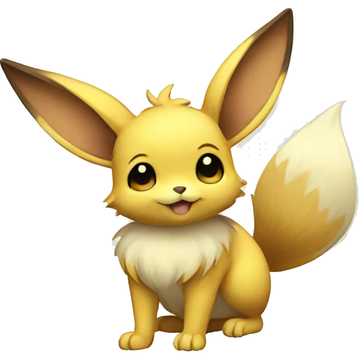 Yellow Electric Mouse Eevee emoji