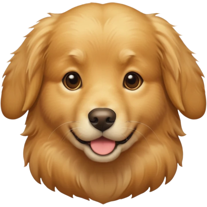 A light colour golden retriever  emoji