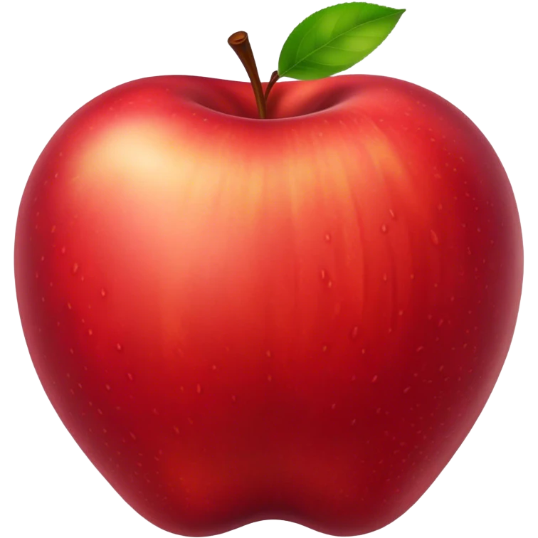 portrait of apple fruit emoji