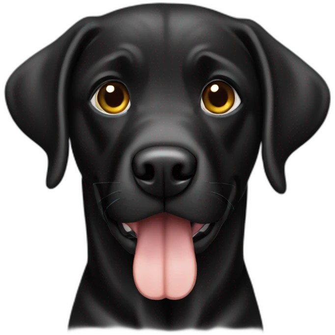 Labrador-noir-prier emoji