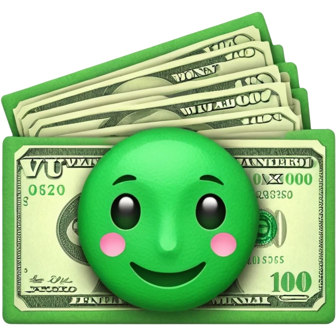 money monet with VU VM written on top emoji