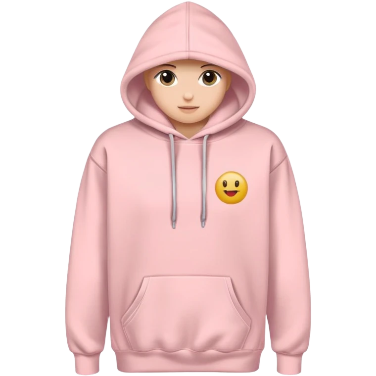 Powder pink college hoodie emoji