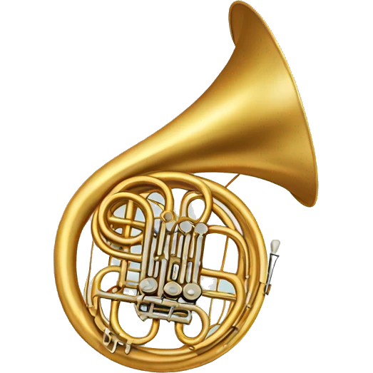 French horn emoji