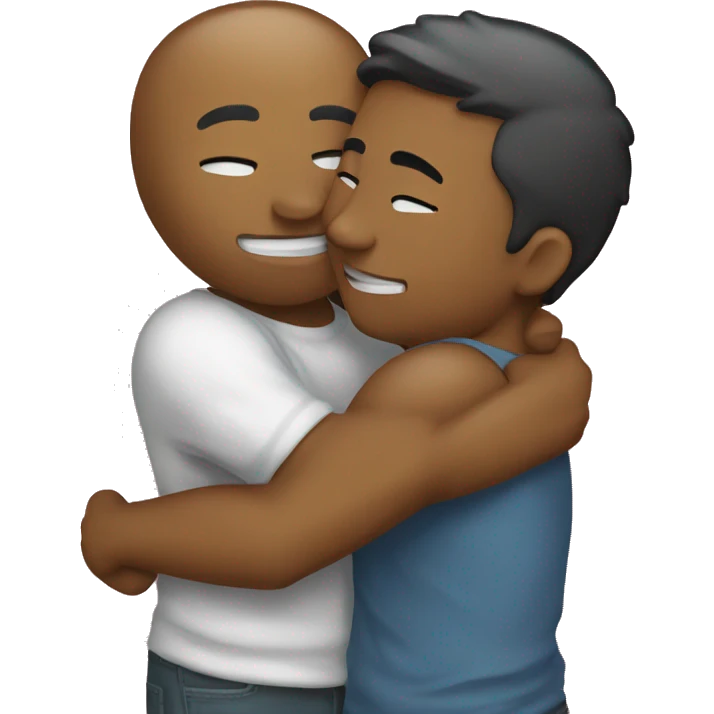 a hug to my boyfriend saying i love you  emoji