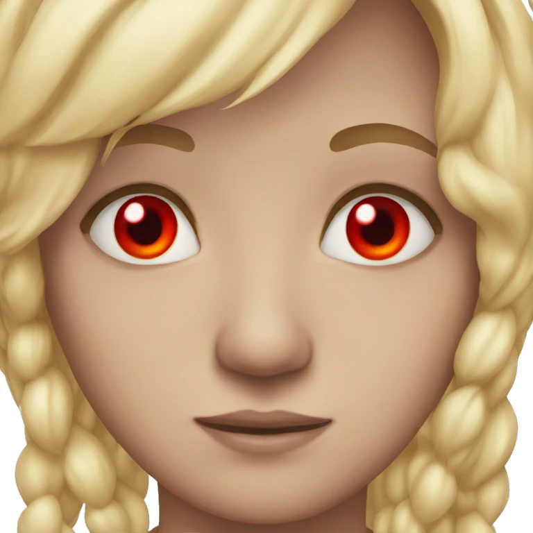 red eyes emoji
