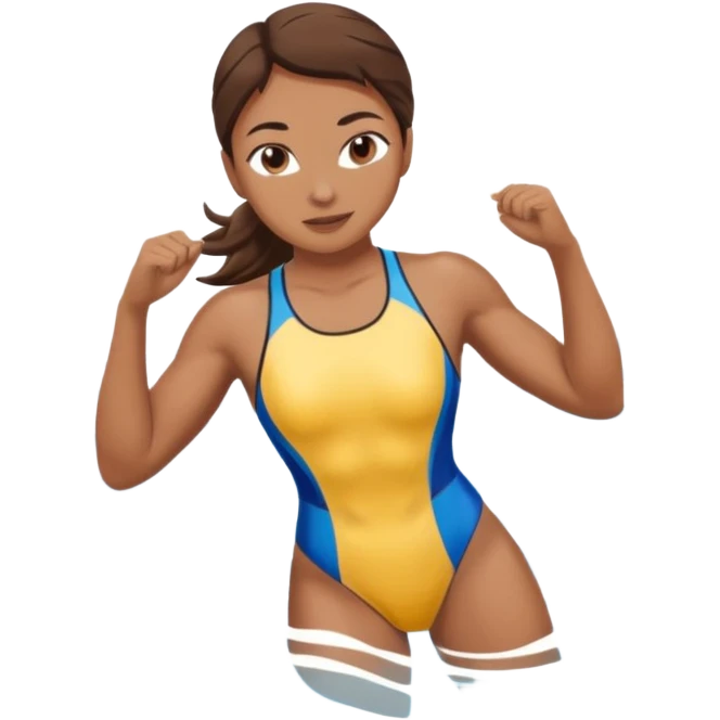 girl swimming athlete emoji