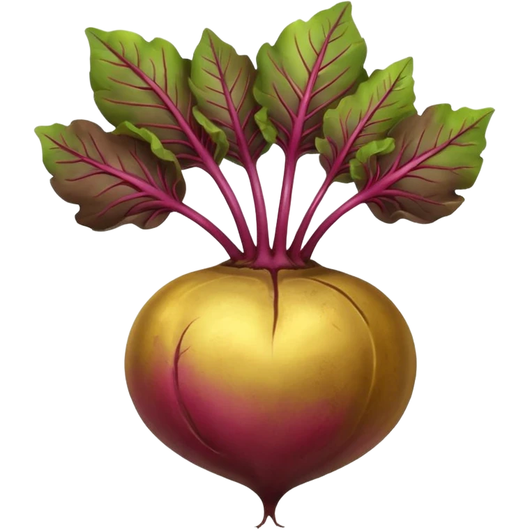 Gold beetroot emoji