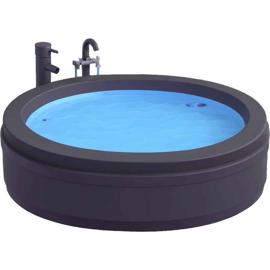 luxury jacuzzi with water jets emoji