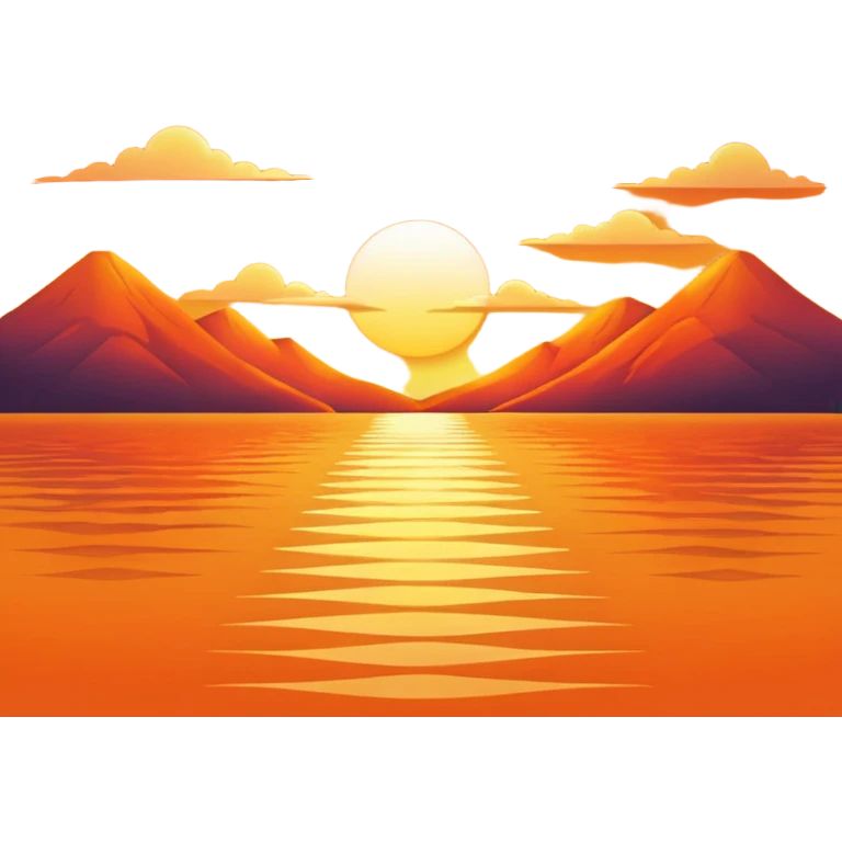 Sunset orange emoji