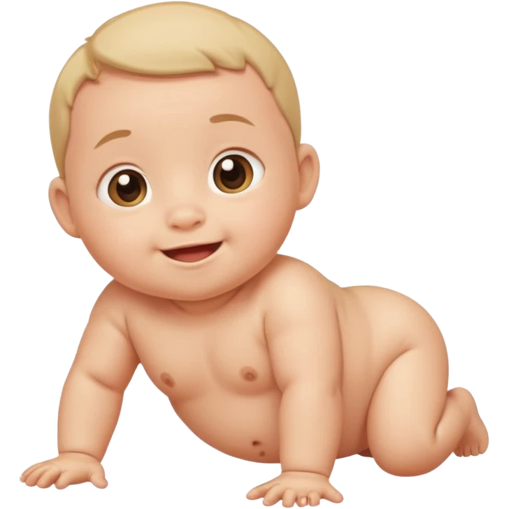 baby crawling to the side emoji