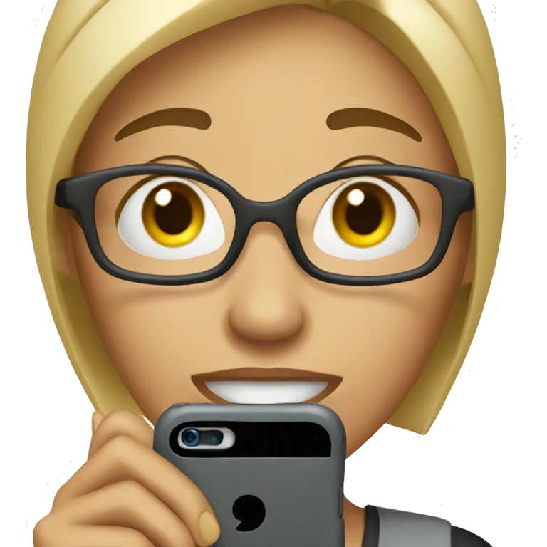 woman showing big phone emoji