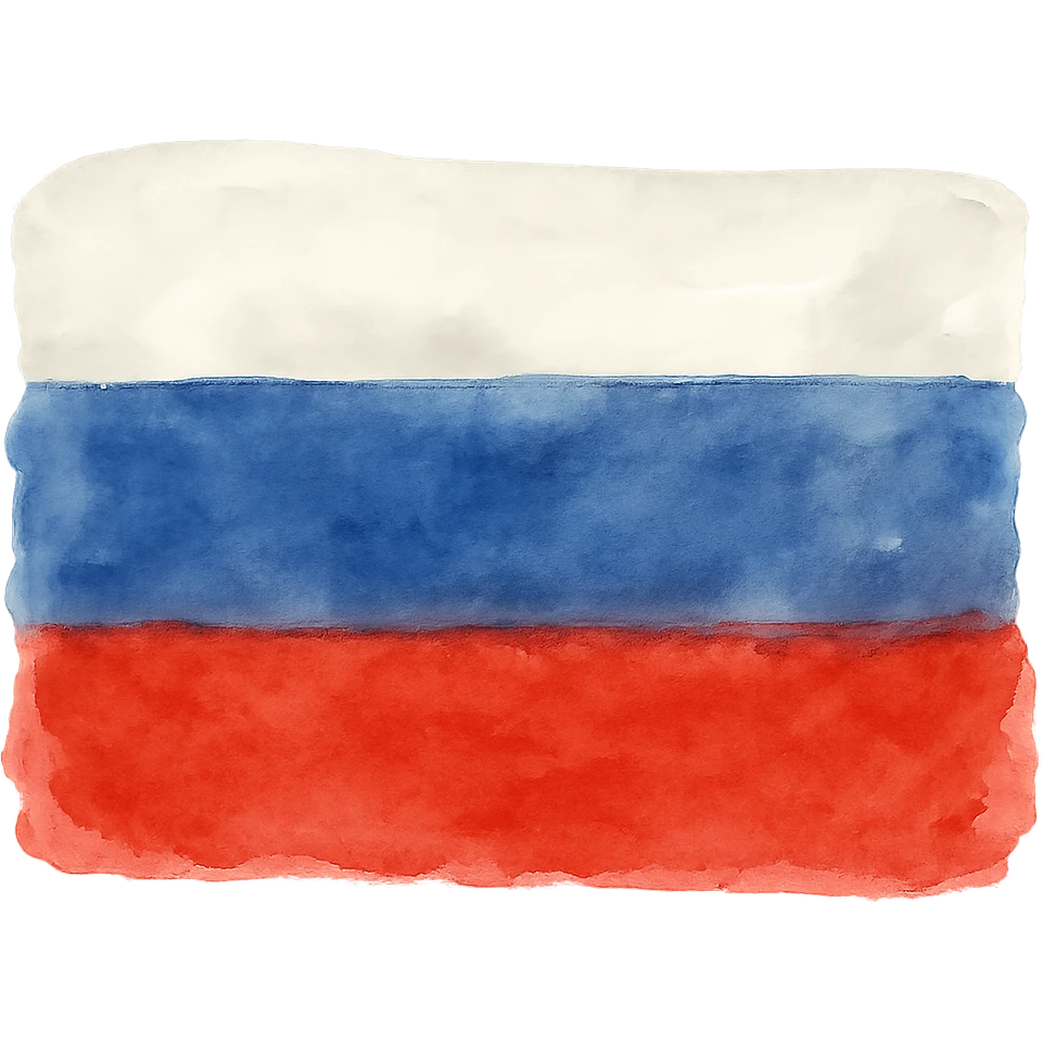 watercolor style flag with red, blue and white stripes emoji