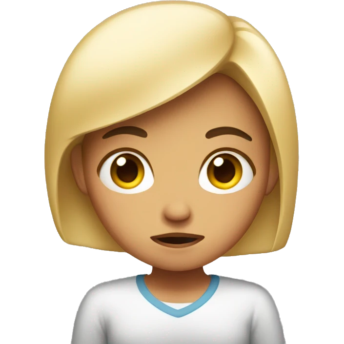 Girl looking disgusted  emoji