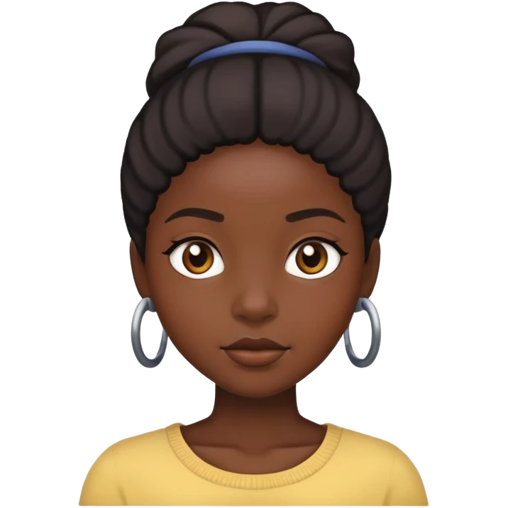 Black girl emoji