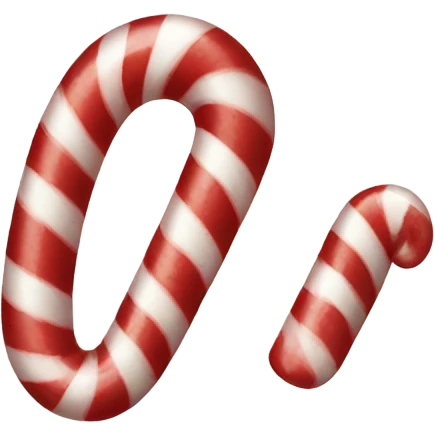 peppermint candy cane emoji