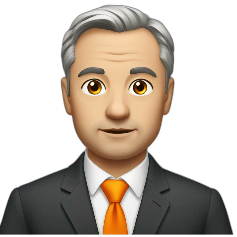 orban-viktor with orange tie emoji