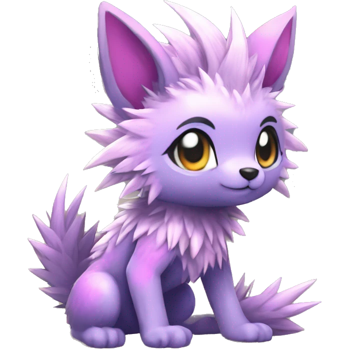 Anthro Scalie Spiky Cool Edgy Magical Shiny Colorful Pastel Sparkle Kemono-style Chibi Fantasy-Animal-Fakémon-Pokémon-Hybrid Fur Sona Aesthetic Full Body emoji