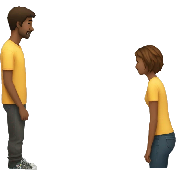Tall guy short girl hug emoji