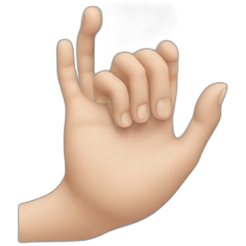 hand + phone emoji