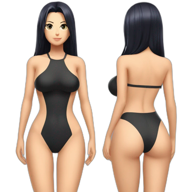 nico robin full body pawg small swimsuit back emoji
