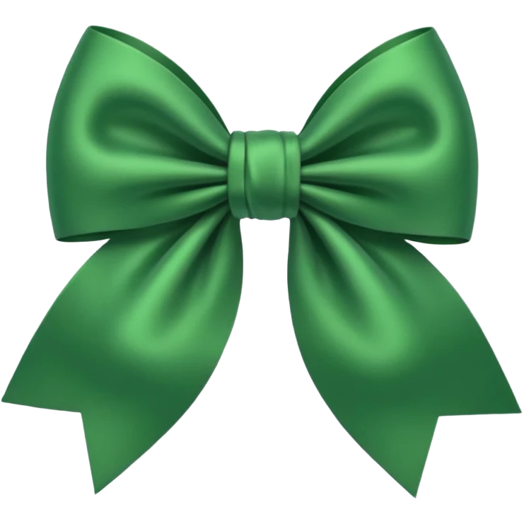 Green bow emoji