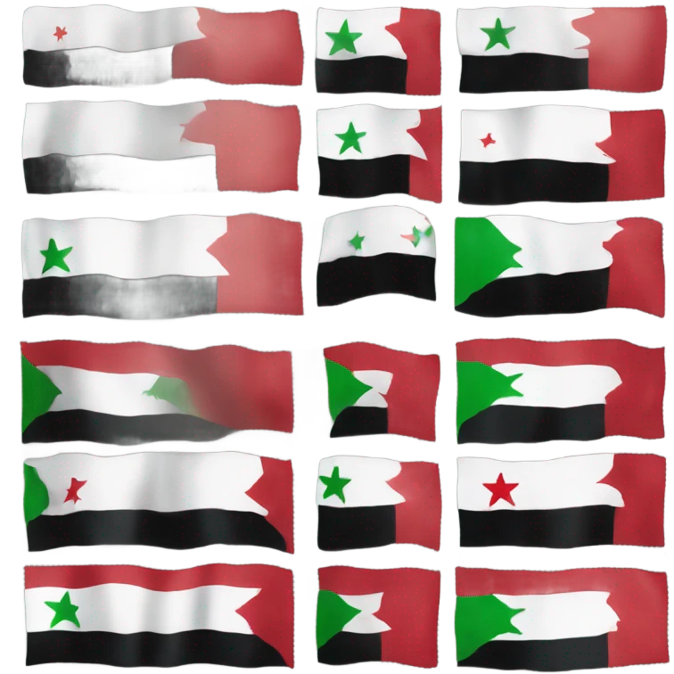 New Syrian flag  emoji