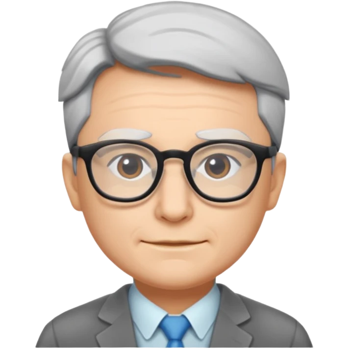 Gojo with glasses and no wrinkles emoji