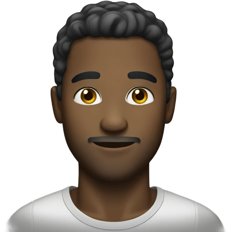 handsome black man emoji