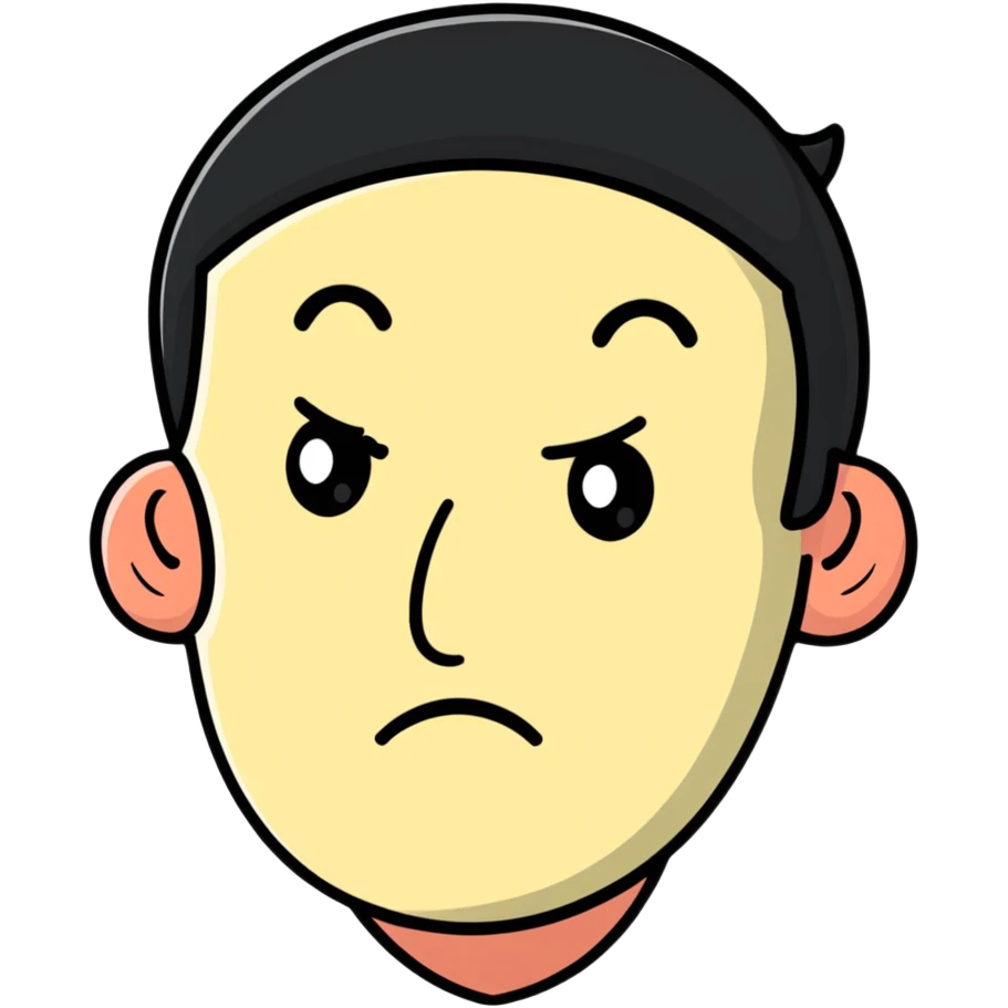 disgusted face emoji