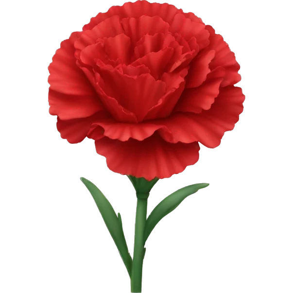 red carnation emoji