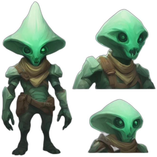 alien mountain creature scifi roguelike rpg style inspired by slay the spire digital art emoji