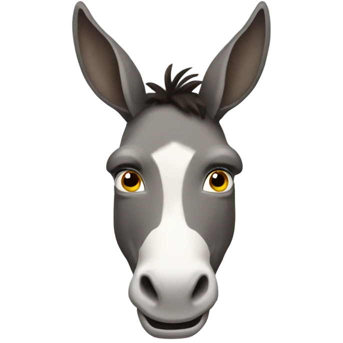 donkey with two horns emoji
