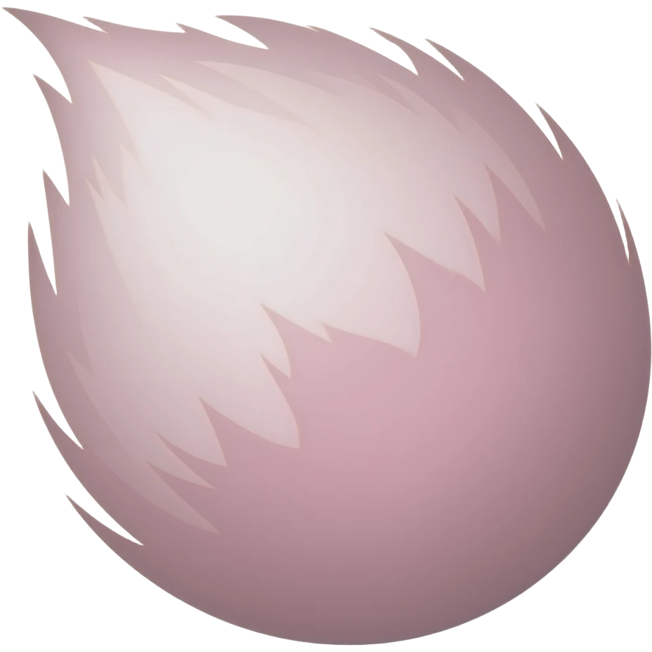 Pink rabbit tail emoji