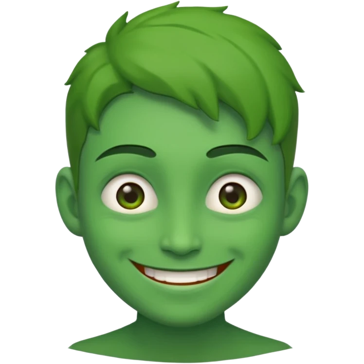 I said green skin not afro emoji