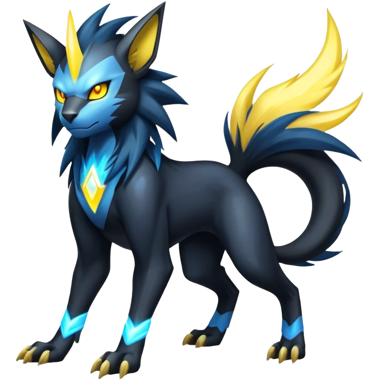 Manectric-Luxray-hybrid-creature emoji